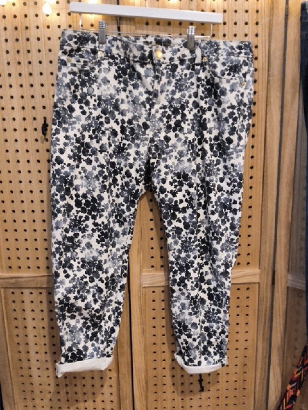 Michael Kors IZZY Cropped Skinny Floral Jeans 16